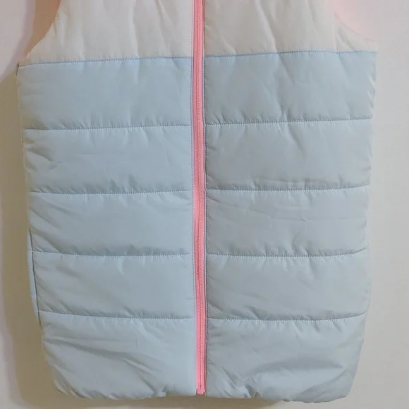 Puma Coral and Light Blue Puffer Vest - Picture 2 of 4